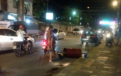 Thùng phuy phát nổ như bom, một người dập nát đôi chân