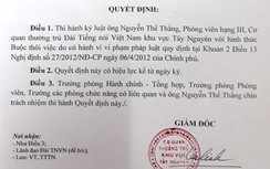 VOV buộc thôi việc phóng viên cưỡng đoạt tài sản, từng bị kỷ luật
