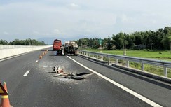 Ô tô giường nằm va chạm xe bồn trên cao tốc Đà Nẵng-Quảng Ngãi