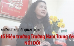 Những tình tiết quan trọng tố hiệu trưởng trường Nam Trung Yên gian dối