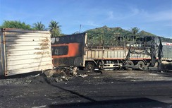 Tai nạn liên hoàn làm 1 người chết, container cháy rụi