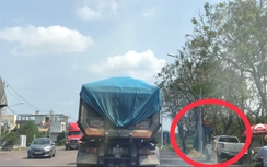 Xác minh vụ xe có ngọn "tàng hình" qua chốt TTKS QL1 Bình Định