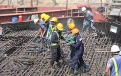 Nhộn nhịp công trường nhà ga Ba Son Metro số 1 ngày giáp Tết