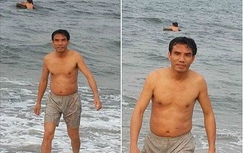 Chủ tịch Cửa Lò tắm biển, ăn hải sản