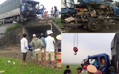 Xe tải đấu đầu kinh hoàng, tài xế tử vong tại chỗ