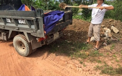 Nhiều xe tải đổ trộm rác ở phố biển Đồng Hới bị bắt nóng