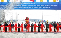 Thông xe cầu vượt lớn nhất Hà Nội tại nút giao Long Biên