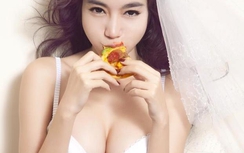 Bỏng mắt với hậu trường chụp ảnh nội y của Elly Trần