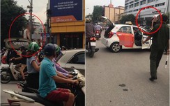 Bị dừng xe, tài xế trèo lên nóc dọa "mới ra tù, nhiễm HIV"