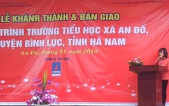 Pv Power bàn giao công trình Trường Tiểu học xã An Đổ