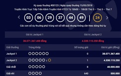 Kết quả xổ số Vietlott 15/5/2018: Hơn 38 tỷ đồng đã về tay?