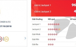 Xổ số Vietlott 27/10/2018: Trúng giải độc đắc 96 tỷ tối nay là ai?