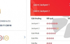 Kết quả xổ số Vietlott 3/11/2018: Ai trúng hơn 34 tỷ đồng?