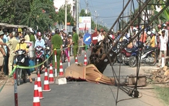 Bắt khẩn cấp tài xế xe cẩu đứt cáp đè chết ba mẹ con