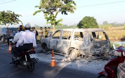 Khởi tố vụ án liên quan đến vụ ô tô bị cháy trên QL61C