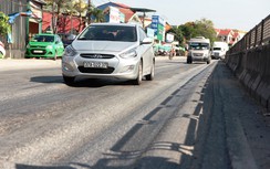 Nghệ An: Xuất hiện vết lún bánh xe, "sống trâu" 10cm trên QL1