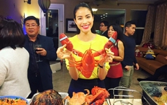 Phạm Hương tận hưởng không khí Giáng sinh tại Mỹ sau HHHV