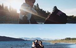 Hình ảnh cận mặt hiếm hoi nhà quý tử Hà Tăng