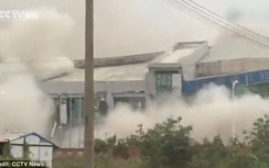 Cảnh toà nhà sập trong vài giây vì sạt lở tại Thâm Quyến