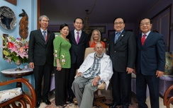 Hình ảnh lãnh tụ Fidel Castro trong chuyến thăm của Chủ tịch nước