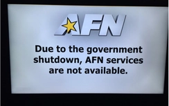 Lính Mỹ đồn trú nước ngoài thất vọng khi chính phủ đóng cửa