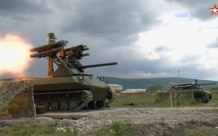 Nga phô trương hoả lực của phương tiện tấn công không người lái Uran-9