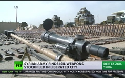 Syria phát hiện kho vũ khí,đạn dược xuất xứ phương Tây trong tay IS