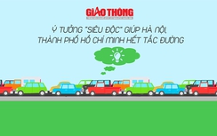 Những ý tưởng "siêu độc" giúp Hà Nội, TP.HCM hết tắc đường [Infographics]