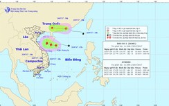 Bão số 4 tiến về bờ biển Hà Tĩnh