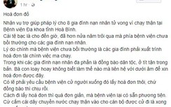 "Đòi hóa đơn đỏ mới đền bù": Giám đốc BV Hòa Bình nói gì?