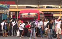 Clip bến xe đông nghẹt người sau 6 ngày nghỉ lễ
