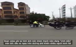 Hai thanh niên ngã lộn cổ vì màn bốc đầu