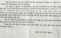 Đình chỉ công tác nữ cán bộ xã bị tố... quỵt nợ