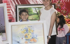 Đấu giá tranh quyên góp tiền ủng hộ trẻ mồ côi sau TNGT