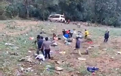 Xe khách rơi xuống vực ở Lào Cai: Ít nhất 8 người bị thương