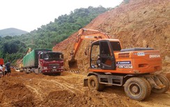 Sạt lở 40.000m3 trên QL279: Thông xe một làn tất cả phương tiện