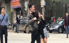 Cận cảnh khống chế nam thanh niên kề dao uy hiếp cô gái trẻ