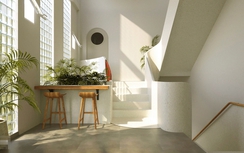 Nhà ống lấy sáng từ gạch kính