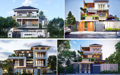 20 mẫu biệt thự 3 tầng mái Nhật đẹp hiện đại xu hướng hiện nay