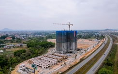 Thái Nguyên: Cất nóc tòa chung cư nhà ở xã hội khu dân cư Đại Thắng