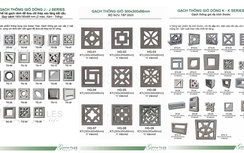Kích thước gạch thông gió Green Tiles phổ biến hiện nay