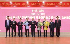 Bộ Xây dựng công bố các quyết định về công tác tổ chức, cán bộ