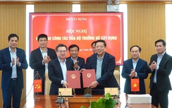 Bàn giao công tác của Bộ trưởng Bộ Xây dựng giữa đồng chí Nguyễn Thanh Nghị và đồng chí Trần Hồng Minh