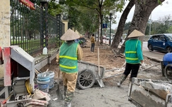 Hà Nội: Quận Hai Bà Trưng tiếp tục triển khai chỉnh trang hè phố Lê Duẩn, công viên Thống Nhất