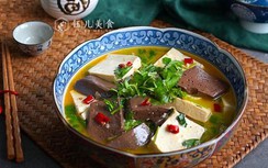 Bí quyết nấu đậu phụ với tiết, món ngon ấm bụng giữa thời tiết gió mùa