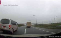 Kỷ luật đại úy quân đội điều khiển xe biển đỏ đi lùi trên cao tốc