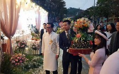 NSND Trung Hiếu rạng rỡ trong lễ ăn hỏi