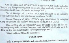 Công an Thanh Hoá lên tiếng vụ trung úy xuất ngũ sau gần 10 năm công tác