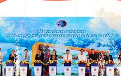 Ông Dũng "lò vôi" khánh thành nhà máy nước thải