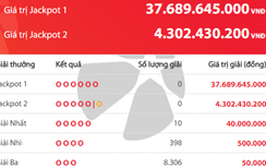 Xổ số Vietlott 26/1 tìm chủ nhân giải hơn 37 tỷ đồng